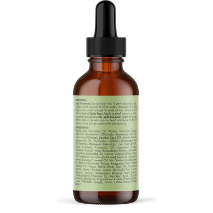 Rosemary Mint Hair Growth Essential Oil Scalp Treatment for Thinning Hair Strengthens & Nourishes Reduces Hair Fall